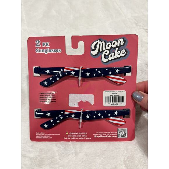 Moon Cake 2 Pack Sunglasses Sweet Land of Liberty - Picture 2 of 3